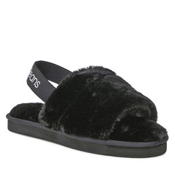 Calvin Klein Jeans Papuče Calvin Klein Jeans Home Slipper Fakefur Elastic YW0YW00751 Black BDS