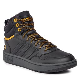adidas Scarpe adidas Hoops 3.0 Mid IG7928 Cblack/Cblack/Preyel