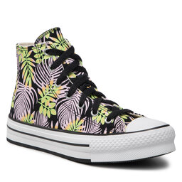 Converse Tornacipő Converse Ctas Eva Lift Hi A01201C Black/Pink Foam/Lime Rave