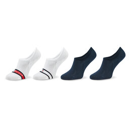 Tommy Hilfiger Sada 4 párů pánských kotníkových ponožek Tommy Hilfiger 701222194 White 001