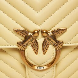 

Сумка Pinko Love One Top Handle Classic Light AI 23-24 PLTT 100066 A0GK Doppia Pan C08Q, Жовтий