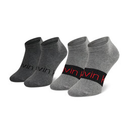 Calvin Klein Vyriškų trumpų kojinių komplektas (2 poros) Calvin Klein 701218712 Mid Grey Melange 003