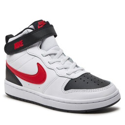 

Взуття Nike Court Borough Mid 2 (PSV) CD7783 110 White/University Red/Black, Білий