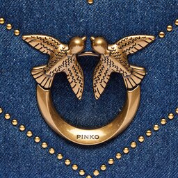 

Сумка Pinko Love Click Mini AI 23-24 PLTT 100067 A1BT Denim Blu DN4Q, Голубий