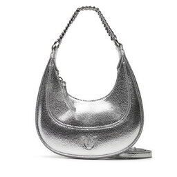 PINKO Torebka PINKO Brioche Hobo Mini AI 24-25 PLTT 101433 A204 Srebrny