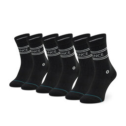 Stance Zestaw 3 par wysokich skarpet unisex Stance Basic 3 Pack Crew A556D20SRO Black