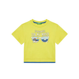United Colors Of Benetton United Colors Of Benetton T-Shirt 3SLUG10JF Gelb Regular Fit