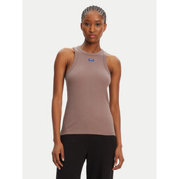HUGO HUGO Top 50508857 Rjava Slim Fit