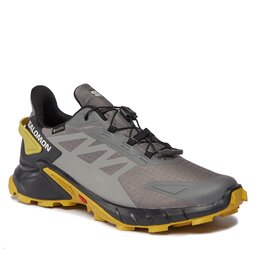Salomon Batai Salomon Supercross 4 GORE-TEX L47317200 Pewter/Black/Cress Green
