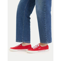 Pepe Jeans Sneakers aus Stoff Pepe Jeans Brady Basic W PLS31287 Rot