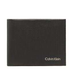 Calvin Klein Голям мъжки портфейл Calvin Klein Ck Concise Bifold 6Cc W/Bill K50K510597 BAX