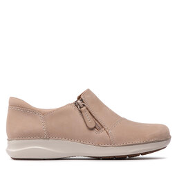 

Туфлі Clarks Appley Zip 261660074 Sand Nubuck, Бежевий