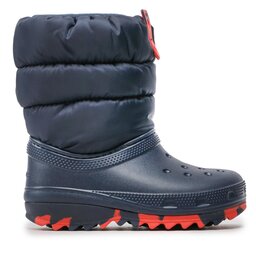 Crocs Śniegowce Crocs Classic Neo Puff Boot K 207684 Granatowy