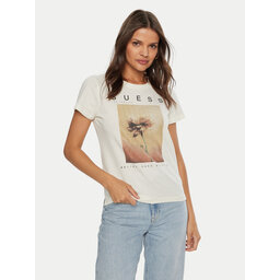 Guess Guess Majica W4BI13 KCJI0 Écru Regular Fit