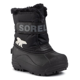 Sorel Schneeschuhe Sorel Childrens Snow Commander NC1960 Black/Charcoal 010