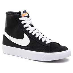 Nike Pantofi Nike Blazer Mid '77 Suede (Gs) DD3237 002 Black/White/Total Orange