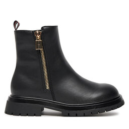 Tommy Hilfiger Боти Tommy Hilfiger Chelsea Boot T3A5-33566-1351 M Черен