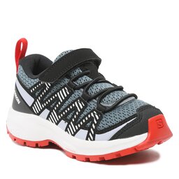 Salomon Schuhe Salomon Xa Pro V8 K 416136 Stormy Weather/Zen Blue/Goji Berry