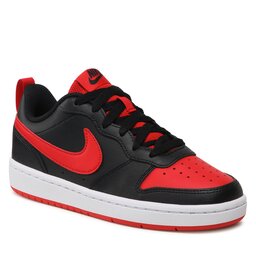 Nike Обувки Nike Court Borough Low 2 (GS) BQ5448 007 Black/University Red/White
