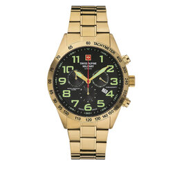 Swiss Alpine Military Pulkstenis Swiss Alpine Military 7047.9114 Black/Gold/Gold