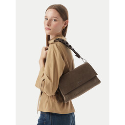 Coccinelle Handtasche Coccinelle P6P Boheme Suede Bimaterial E1 P6P 12 01 01 Khakifarben