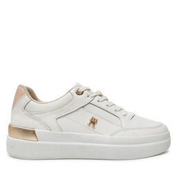 Tommy Hilfiger Sneakersy Tommy Hilfiger Lux Hardware Court Sneaker FW0FW07997 Écru