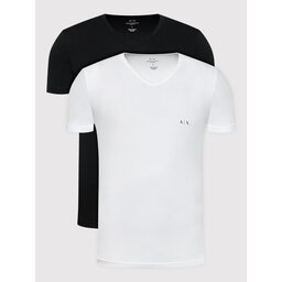 Armani Exchange Armani Exchange Σετ 2 T-Shirts 956004 CC282 42520 Μαύρο Regular Fit