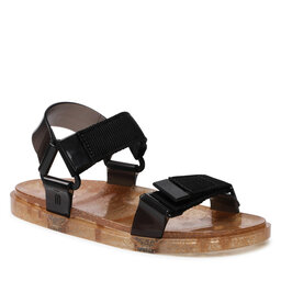 Melissa Σανδάλια Melissa Papete Wide Ad 33423 Clear Rice Husk/Black 54132