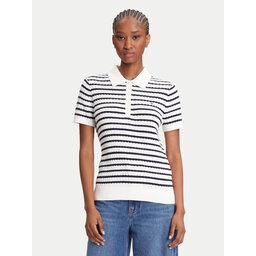 Tommy Hilfiger Tommy Hilfiger Poloshirt Fine WW0WW41474 Creme Regular Fit