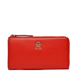 Tommy Hilfiger Liels sieviešu maks Tommy Hilfiger Th Central Cc And Coin Fierce Red XND