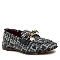 Tommy Hilfiger Loaferke Tommy Hilfiger Chain Loafer Denim FW0FW06930 Denim Monogram 0G4