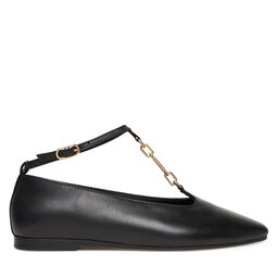 Tommy Hilfiger Ballerinas Tommy Hilfiger Th-Bar Chain Ballet FW0FW09003 Schwarz