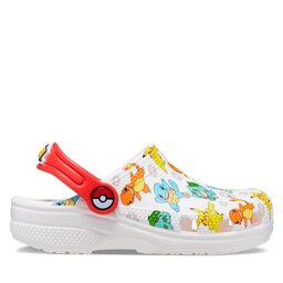 Crocs Şlapi Crocs Classic Pokemon Clog Kids 207739 Alb