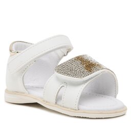 Patrizia Pepe Sandale Patrizia Pepe JP127.27 Bianco/Platino Ecovitello