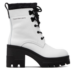 

Ботильйони Calvin Klein Jeans Chunky Heeled Boot Laceup YW0YW00729 Bright White YAF, Білий