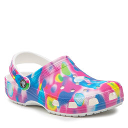 

Шльопанці Crocs Classic Solarized Clog 207556 White/Pink, Кольоровий