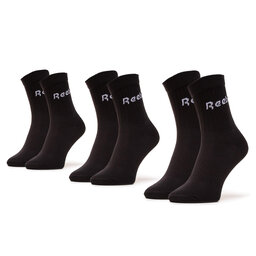 Reebok 3 pares de calcetines altos para hombre Reebok GH0331 Black