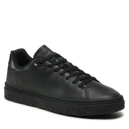 Tommy Hilfiger Sneakers Tommy Hilfiger Modern Iconic Court Cup Leather FM0FM04355 Black BDS