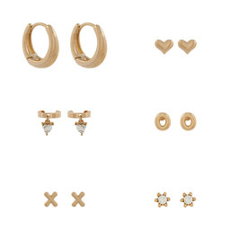 Aldo 6er-Set Ohrringe Aldo Soha 13935199 Goldfarben