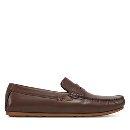 Tommy Hilfiger Μοκασίνια Tommy Hilfiger Corpoarte Hilfiger Lth Driver FM0FM04810 Καφέ