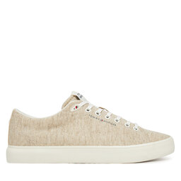 Tommy Hilfiger Гуменки Tommy Hilfiger Th Hi Vulc Low Core Chambray FM0FM05389 Екрю