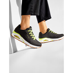 

Снікерcи Skechers Uno 155172/BKLM Black/Lime, Чорний