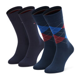 Tommy Hilfiger 2er-Set hohe Herrensocken Tommy Hilfiger 100001495 Dunkelblau