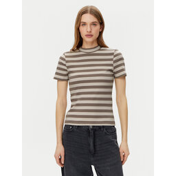 Noisy May Noisy May T-Shirt Elinor 27033178 Μπεζ Slim Fit