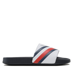 

Шльопанці Tommy Hilfiger Stripes Pool Slide T3B0-32932-1172 S White 100, Білий
