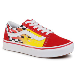 Vans Гуменки Vans Comfycush Old Sko VN0A4U1QXWC1 (Flame) Checkerboard/Red