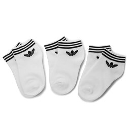 

Набір 3 пар низьких шкарпеток unisex adidas Trefoil Ank Str AZ6288 White, Білий