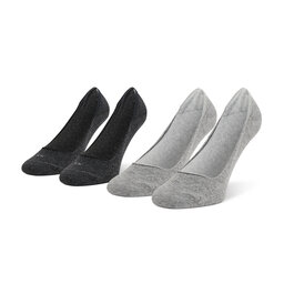 Calvin Klein Moteriškų pėdučių komplektas (2 poros) Calvin Klein 701218767 Dark Grey Melange 005