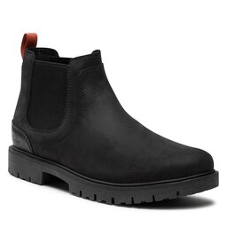 Clarks Kotníková obuv s elastickým prvkem Clarks Rossdale Top 261734567 Black Leather