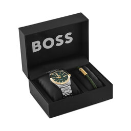 BOSS Set orologio e braccialetto BOSS Strike - Gift Set 1570179 Argento